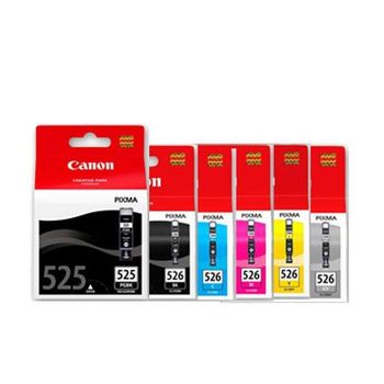Original Multipack Canon Pixma MX714 Printer Ink Cartridges (6 Pack) -4540B001, 4540B004AA, CLI-526BK