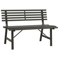 banco de jardin  banco de exterior  silla de jardin 110 cm acero negro