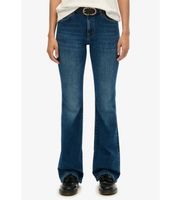 superdry para mujer w7011260a jeans mid rise flare azul 3030 casual algodon denim
