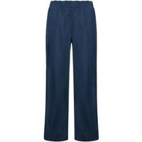 deha pantalones lyocell denim pleated para mujer