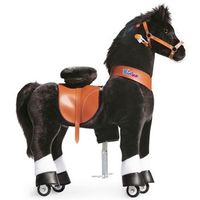 poni negro con pezunas blancas