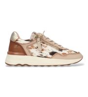 carmela para mujer 16436001-beige zapatillas de piel 164360 marron claro 39 3 a 5cm cordones casual