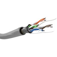 cable de red goobay 68706 100 m cat5e futp ftp gris