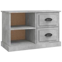 mueble tv  mueble de salon  armario tv madera contrachapada gris hormigon 73x355x475 cm