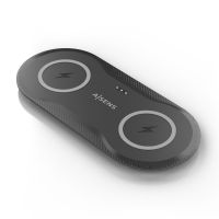 cargador inalambrico usb-c 2 en 1 15w qi doble zona protecciones avanzadas negro