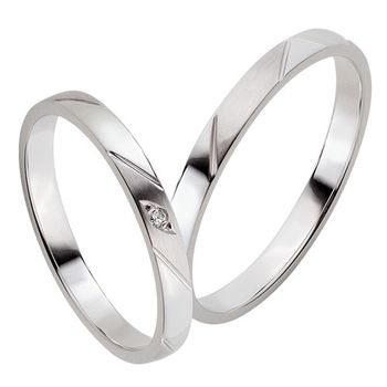 Alianzas oro blanco 2.5mm