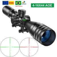 mira telescopica tactica 4-16x44 aoe para caza luneta tactica para airsoft mira iluminada en rojo y verde