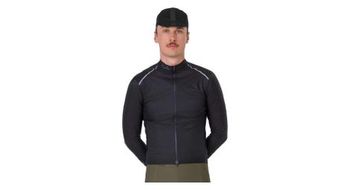 Chaqueta cortaviento rapha brevet element negro gris  hombre