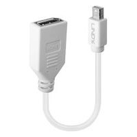 lindy 41021 cable displayport 015 m mini displayport blanco