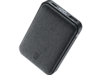 powerbank - cellularline glam 10000 mah 20 w hasta 72h de carga usb c a negro