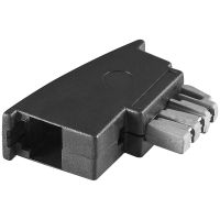 cambiador de genero para cables goobay tae-n a rj-11rj-14 negro