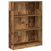 estanteria madera de ingenieria color envejecido 80x24x109 cm vidaxl