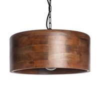 lampara colgante madera celesta iluzzia marron