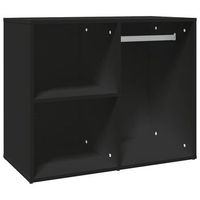 armario 40x80x65 cm madera - negro