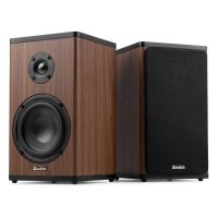 altavoces audizio estereo bluetooth 100w con bateria y diseno madera