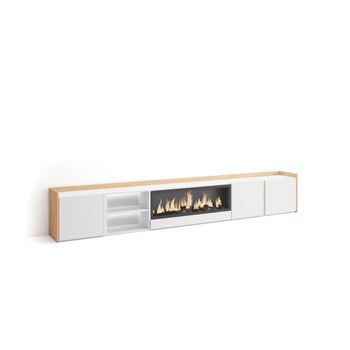 Mueble Tv Arriate-02 Con Chimenea Y Almacenaje