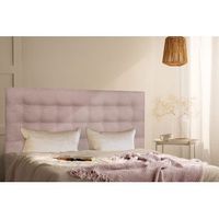 cabecero cama oslo tapizado tejido antimanchas rosa palo 120x70cm