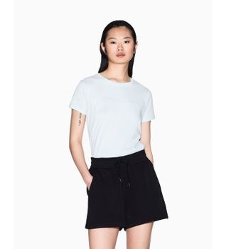 A|X Armani Exchange para mujer. XW000838AF13397UC001 Shorts básicos negro (S), Casual, Viscosa