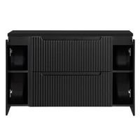 mueble de bano bajo lavabo newport 120x60x40 cm - negro