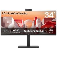 monitor lg 34ba85qe-b 34 uwqhd ips curvo hdr10 60hz 2xhdmi webcam y microfono