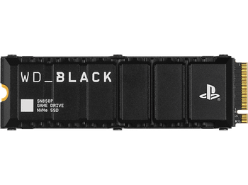 Disco duro SSD interno 1TB - WD_Black SN850P NVMe SSD, Almacenamiento para consolas PS5™, Hasta 7300MB/s, Negro