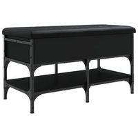 zapatero madera de ingenieria negro 82x42x45 cm vidaxl