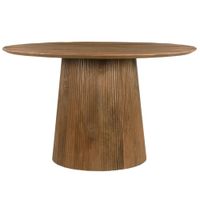 mesa de comedor redonda 4 personas d130 cm de madera