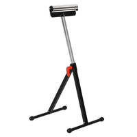 homcom soporte de rodillo plegable ajustable 68-110 cm con manivela bloqueo carga 60kg90kg caballete telescopico para taller bricolaje   aosom espana
