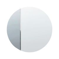 espejo de pared moderno forma redonda con ganchos azul charron