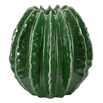 Jarrón De Cerámica Verde Cm Ø 23,5x24,5
