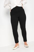pantalon estrecho negro de bengalina mujer curvy y tallas grandes yours