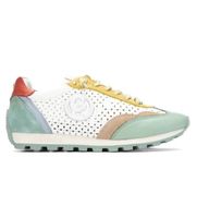 carmela para mujer 16311304-aqua zapatillas de piel 163113 multicolor 39 plano cordones casual