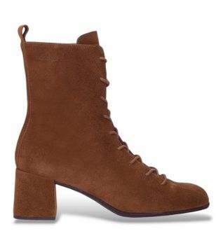 Wonders para mujer. H-7004 Botines de Piel Charme marrón (36), 3 a 5cm, Cremallera, Casual