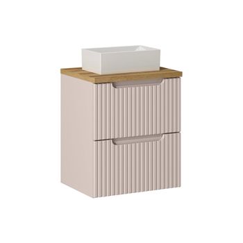 Mueble lavabo individual 50cm paneles de melamina y mdf cachemira