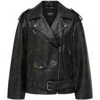 only cazadora de cuero 15349175 waves-black para mujer
