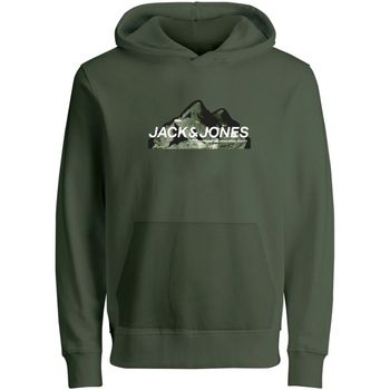 Jack & Jones Jersey 12268041 JCOMOUNTAIN LOGO SWEAT HOOD SN MNI CYPRESS para niño