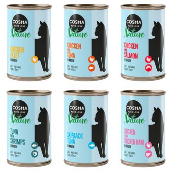 Cosma Nature 12 x 140 g - Pack Ahorro - Pack mixto I: 6 variedades