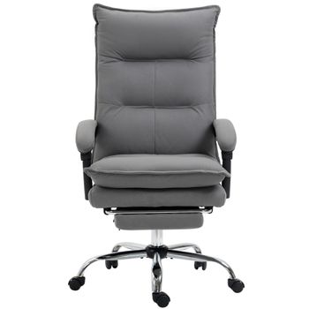 Vinsetto Silla de Masaje Reclinable con 6 Puntos de Masaje y 5 Modos con Función de Calefacción Ajustable 66x74x114-121,5 cm Gris   Aosom España