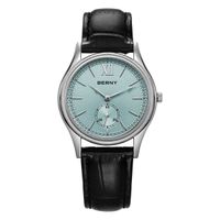 relojes berny para hombre reloj de pulsera de cuarzo elegante y clasico de lujo reloj de pulsera con correa de cuero elegante y a la moda