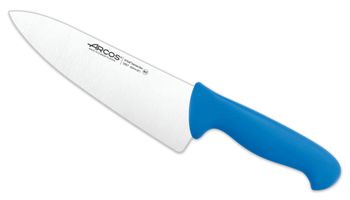Cuchillo cocinero de acero inoxidable nitrum de 200 mm mango azul