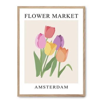 Cuadro Flower Market Ix