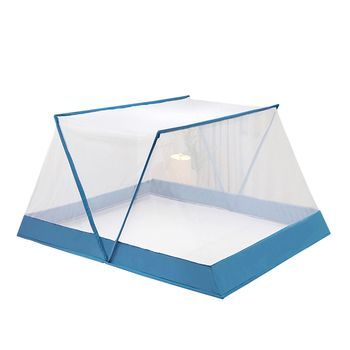 Mosquitera Plegable Para Cama. 135x190x80cm. 190x135x80 Cm. Color: Azul