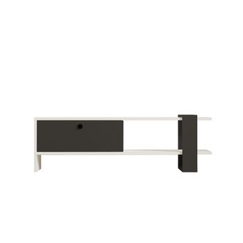 Mueble Tv Funda Antracita Blanco