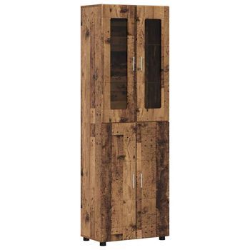 Aparador Alto Florin 60 X 35 X 182 Cm Madera Vieja Vidaxl