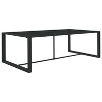 mesa de comedor de jardin  mesa de exterior aluminio gris antracita 120x60x66cm