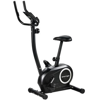 SPORTNOW Bicicleta estática Bluetooth, App, Silenciosa, 8 niveles de resistencia magnética para el hogar.