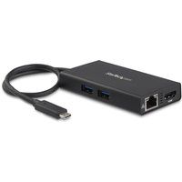 startech dkt30chpd usb-c multiport adapter - black black