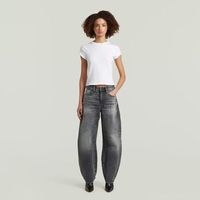 g-star raw jeans d30623-b754 barrel 3d loose-h147 faded scoria grey para mujer