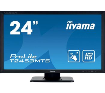 IIYAMA ProLite T2453MTS-B1 Full HD 24” LCD Touchscreen Monitor - Black, Black