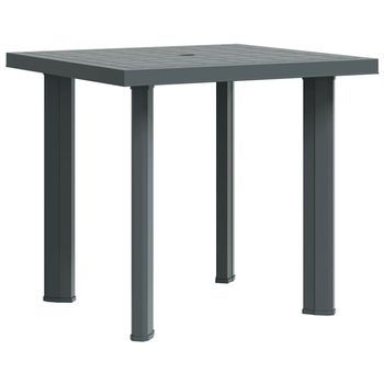 Mesa De Jardín De Plástico Verde 80x75x72 Cm Vidaxl